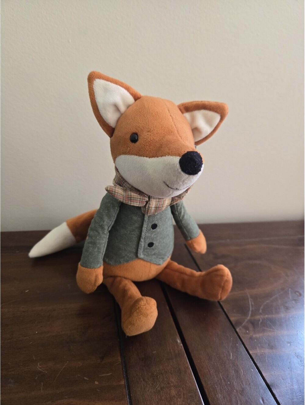 Jellycat Riverside Rambler Fox With Scarf & Blazer Retired & Rare Excellent 10"